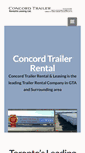 Mobile Screenshot of concordtrailerrental.com